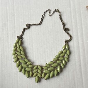 Elegant Green Leaf Necklace